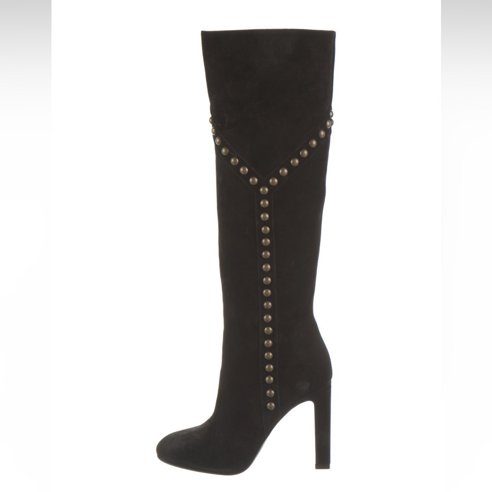 ***AUTHENTIC*** Suede Studded Saint Laurent boots